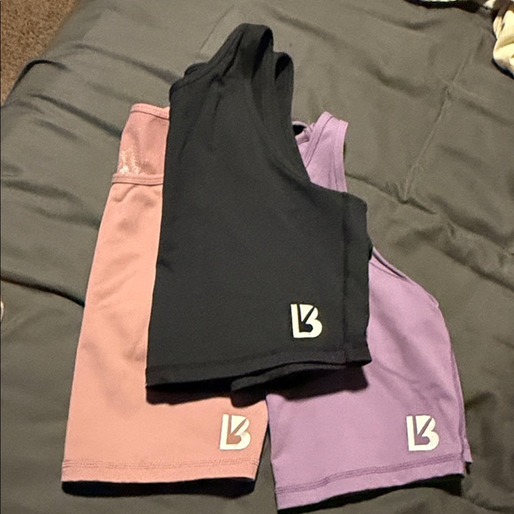 Buffbunny Collection Tops - BuffBunny Black, Pink, and Purple Crop Tops